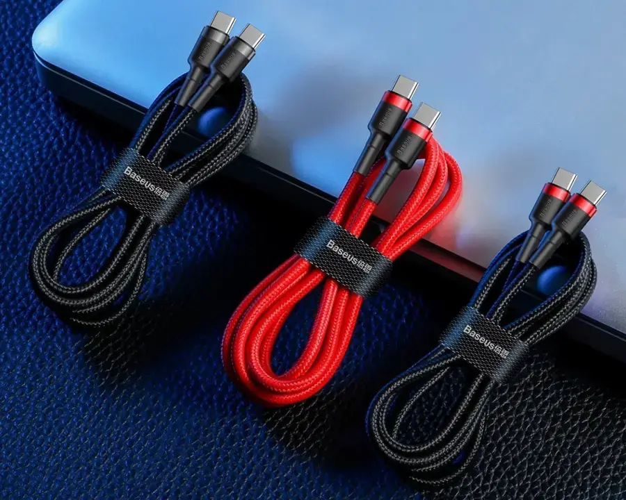 Kabel USB-C Power Delivery Quick Charge 3.0 60 W 2 m Baseus Cafule CATKLF-HG1 czarny